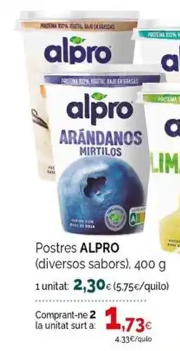 Condis Alpro postres oferta