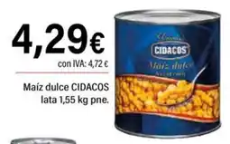 Cash Ifa Cidacos maíz dulce oferta