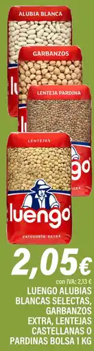 Cash Ifa luengo alubias blancas selectas, garbanzos extra, lentejas castellanas o pardinas oferta
