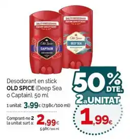 Condis Old Spice desodorant en stick oferta