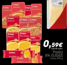 Cash Ifa Ifa eliges Pasta oferta