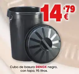 TOP Cash & Carry Cubo de basura DENOX negro oferta