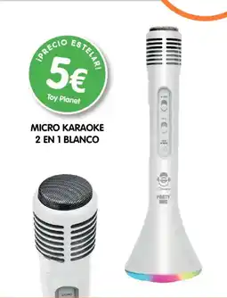 Toy Planet Micro karaoke 2 en 1 blanco oferta