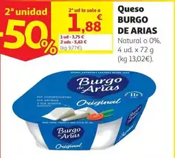 Alcampo Burgo de arias - queso oferta