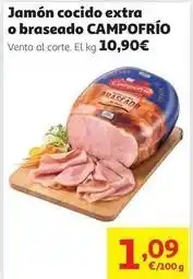 Alcampo Campofrío - jamon cocido extra o braseado oferta