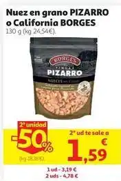 Alcampo Borges - nuez en grano pizarro o california oferta