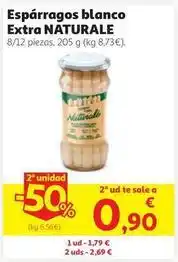 Alcampo Naturals - esparragos blanco extra oferta
