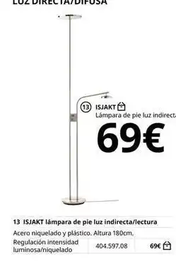 IKEA Lampara de pie luz indirecta/lectura oferta