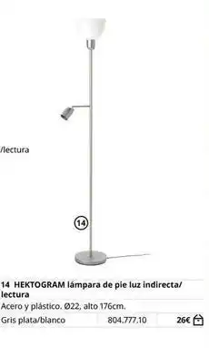 IKEA Hektorgram lámpara de pie luz indirecta/ lectura oferta