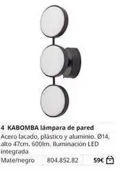 IKEA 4 kabomba lámpara de pared oferta