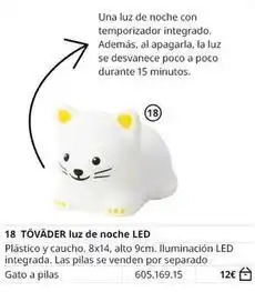 IKEA 18 tovader luz de noche led oferta