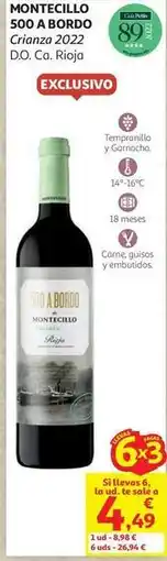Alcampo Montecillo - 500 a bordo 2022 d.o. ca. rioja oferta