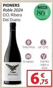 Alcampo Pioneer - roble 2024 d.o. ribera del duero oferta