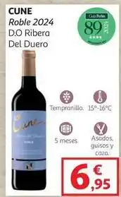 Alcampo Cune - roble 2024 d.o ribera del duero oferta