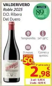 Alcampo Valderivero - d.o. ribera del duero oferta