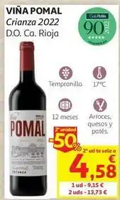 Alcampo Viña pomal - crianza 2022 d.o. ca. rioja oferta