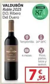 Alcampo Valdubón - roble 2025 d.o. ribera del duero oferta