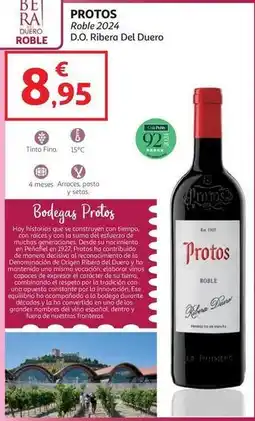 Alcampo Protos - roble 2024 d.o. ribera del duero oferta