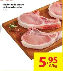 Alcampo Chuletas de centro de lomo de cerdo oferta