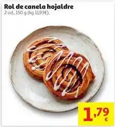 Alcampo Role de canela hojaldre oferta