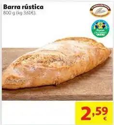 Alcampo Barra rustica oferta