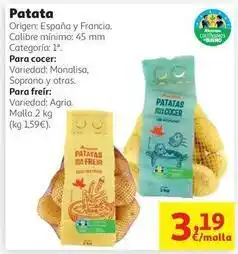 Alcampo Origen - patata oferta