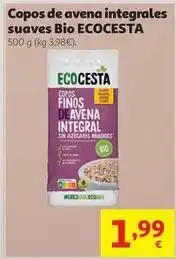 Alcampo Ecocesta - copos de avena integrales suaves bio oferta