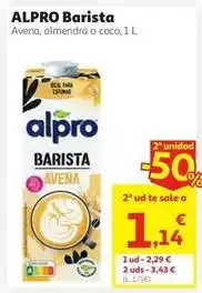 Alcampo Alpro - barista avena oferta