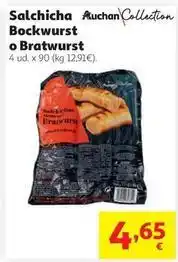 Alcampo Auchan - salchicha bockwurst oferta