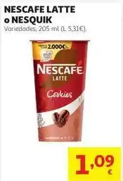 Alcampo Nescafé - latte o nesquik oferta