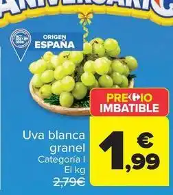 Carrefour Market Origen - uva blanca granel oferta