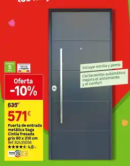 Leroy Merlin Home - puerta de entrada intensiles sage cristal fresdad oferta