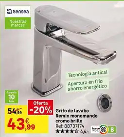 Leroy Merlin Senseo - grifo de lavabo remix monomando cromo brillo oferta