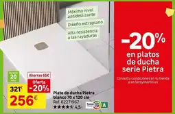 Leroy Merlin Blanco - plato de ducha pietra oferta