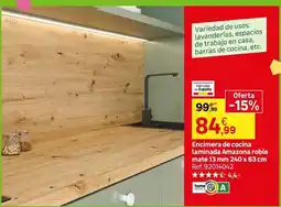 Leroy Merlin Home - encimera de cocina laminada amazona roble mate oferta