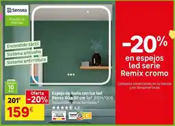 Leroy Merlin Senseo - espejo de bano con luz led remix oferta