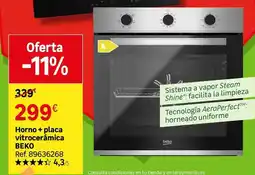 Leroy Merlin Beko - horno + placa vitrocerámica oferta