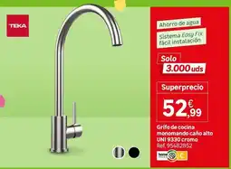 Leroy Merlin Teka - grifo de cocina monomatad caño alto uni 930 remo oferta