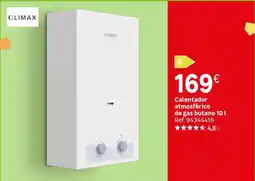 Leroy Merlin Climax - calentador atmosfrico de gas butano 10l oferta