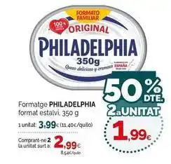 Condis Philadelphia - formatge format estalvi oferta