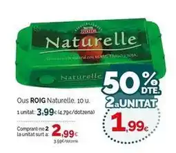 Condis Roig - ous naturelle oferta