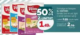Condis El ventero - formatge en lléraques oferta