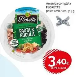 Condis Florette - amanida completa pasta amb ruca oferta
