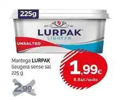 Condis Lurpak - mantega lleugera sense sal oferta
