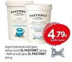 Condis El pastor - logurt artesanal estil grec sense sucre oferta