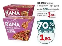 Condis Rana - kit teriyaki o pappardell ragu oferta
