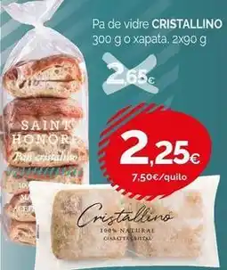 Condis Cristalino - pa de vidre oferta