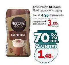 Condis Nescafé - cafe soluble gold capuccino oferta