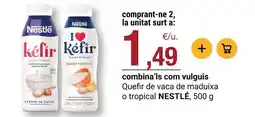 BonpreuEsclat Nestlé - quefir de vaca de maduixa o tropical oferta