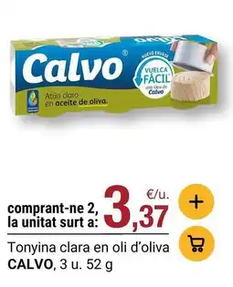 BonpreuEsclat Calvo - tonyina clara en oli d'oliva oferta